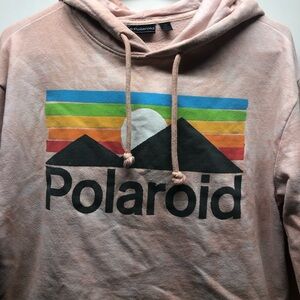 Polaroid brand cropped hoodie. This is a size  small